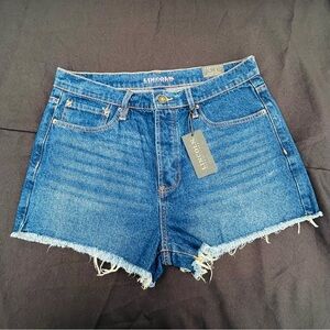 Lincoln Outfitters Denim Cut Off High Rise/ Button‎ Fly Shorts Women’s Size 14